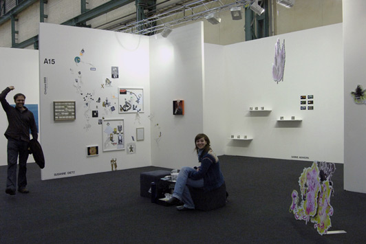 Kunst Zuerich 2007, Stand von D. Clerici und J. Schmid